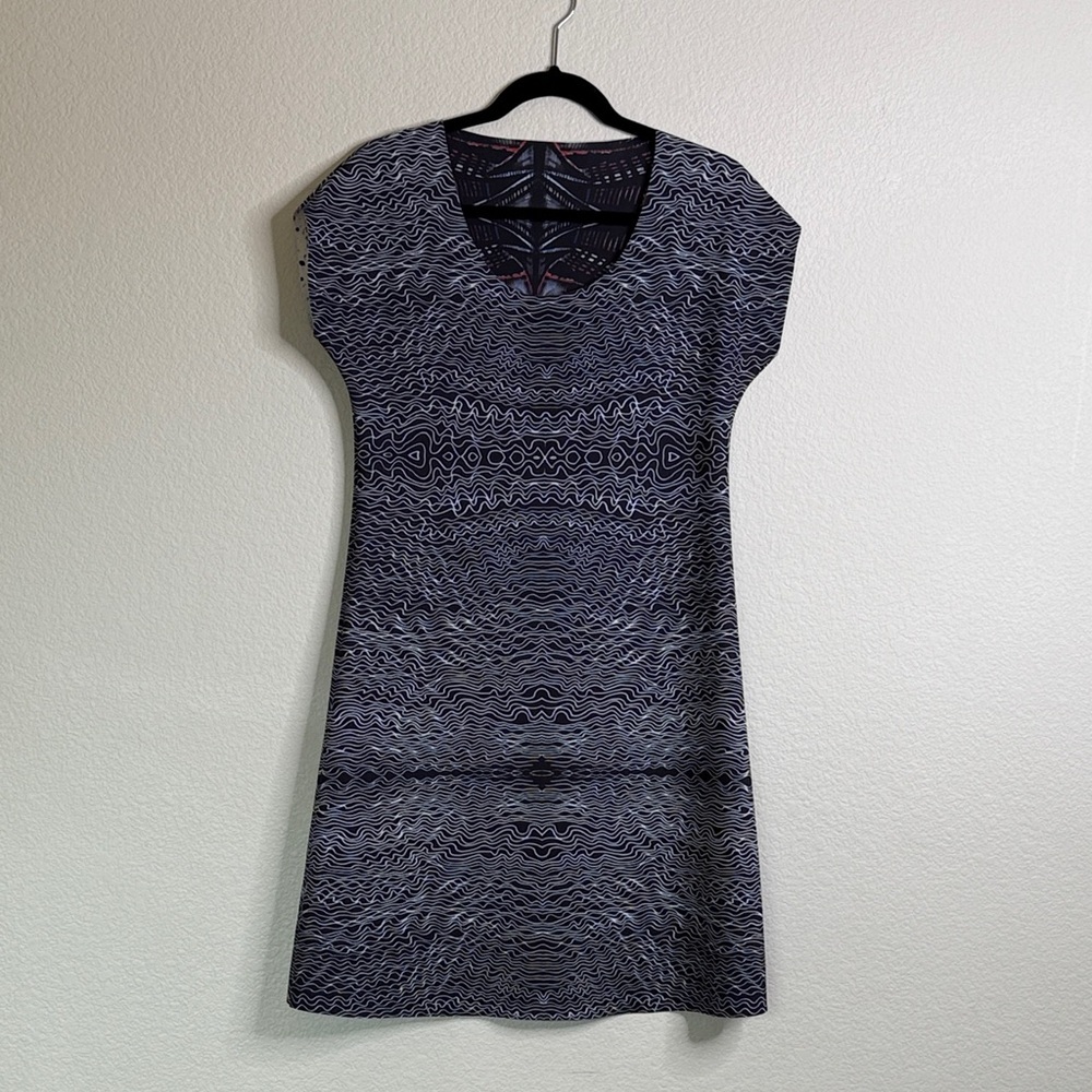 Animapop artsy reversible neoprene dress women’s large made in Italy